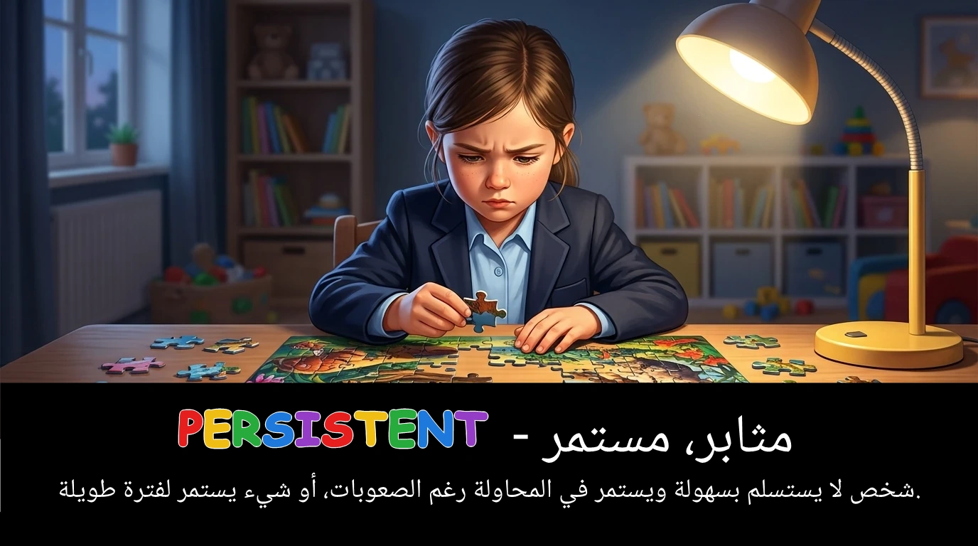 Arabic Illustration for persistent